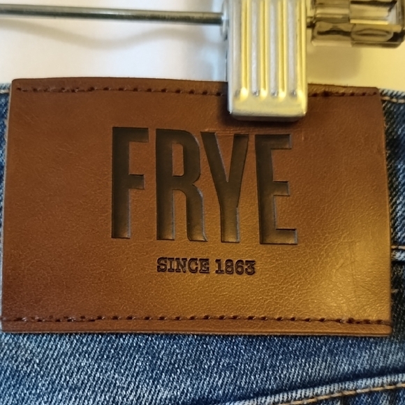 Frye Women's Straight Leg Jeans in Dark Blue Wash - Picture 7 of 14